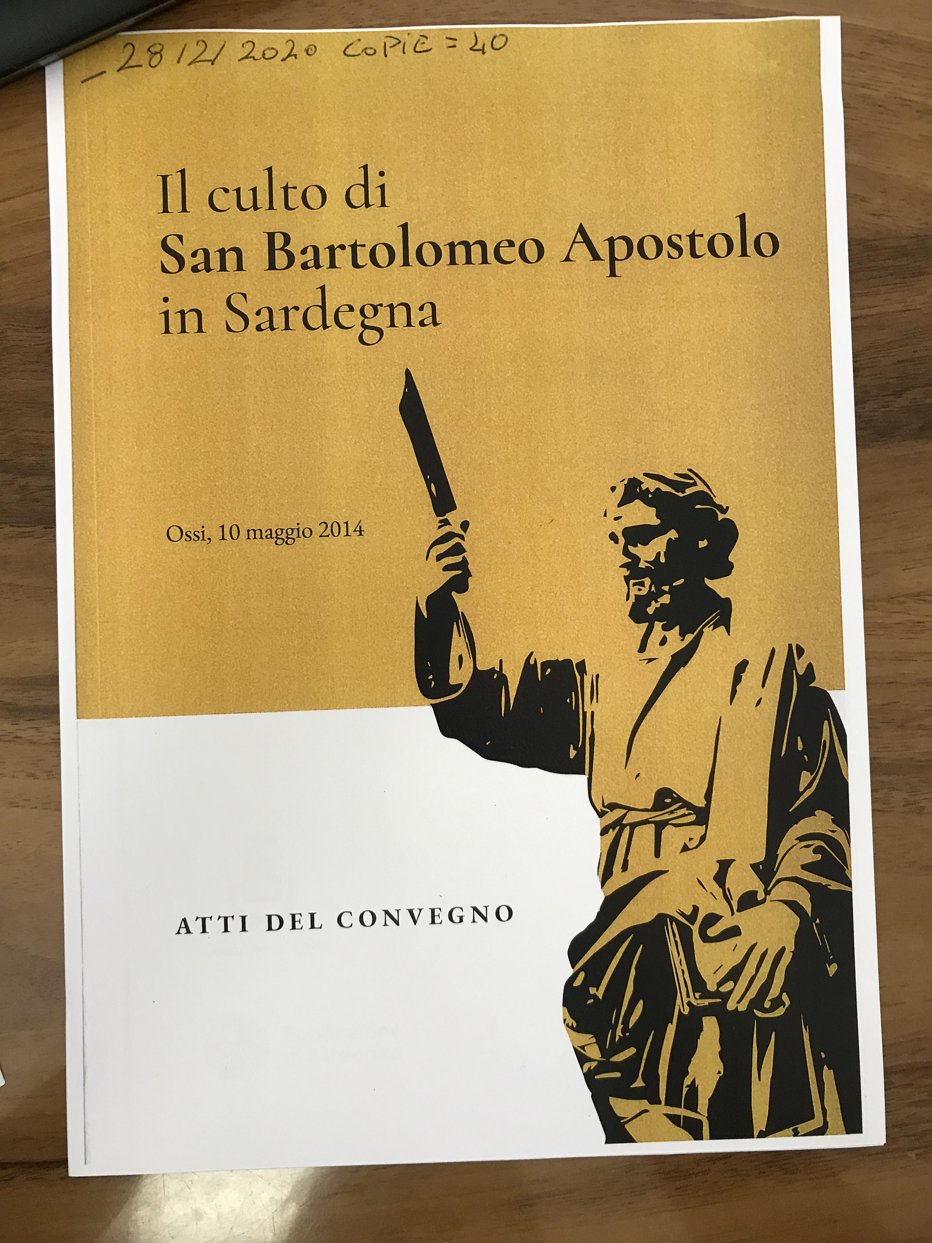 Il culto di San Bartolomeo Apostolo in Sardegna. Derudas Pina Maria